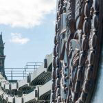 Hammersmith bridge west london on a sunny day